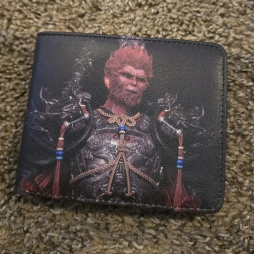 New Wu Kong monkey king anime manga leather wallet